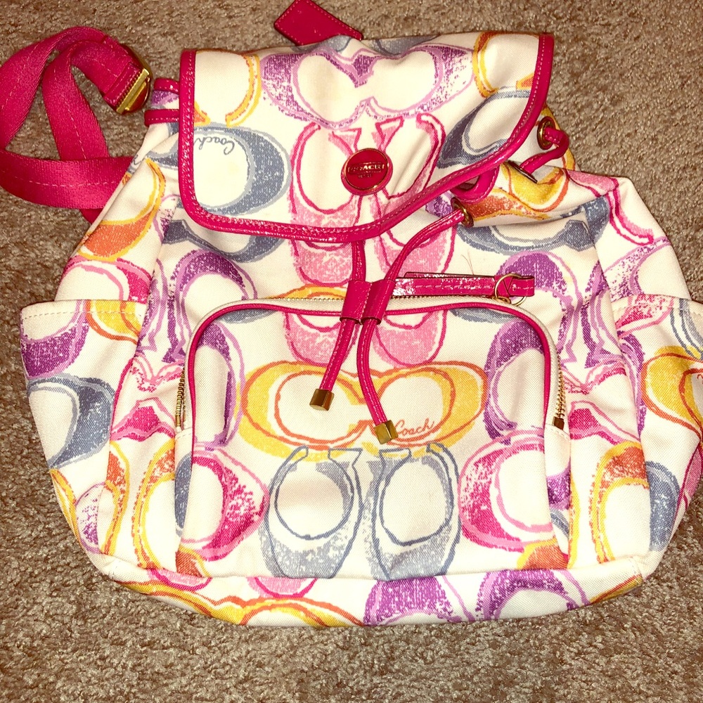Used Coach backpack